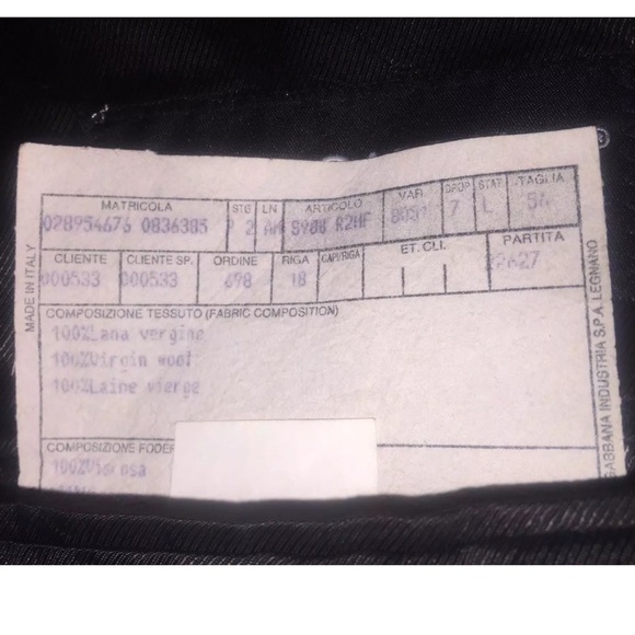 Dolce & Gabbana Pinstripe Blazer Wool 46L - Picture 9 of 9